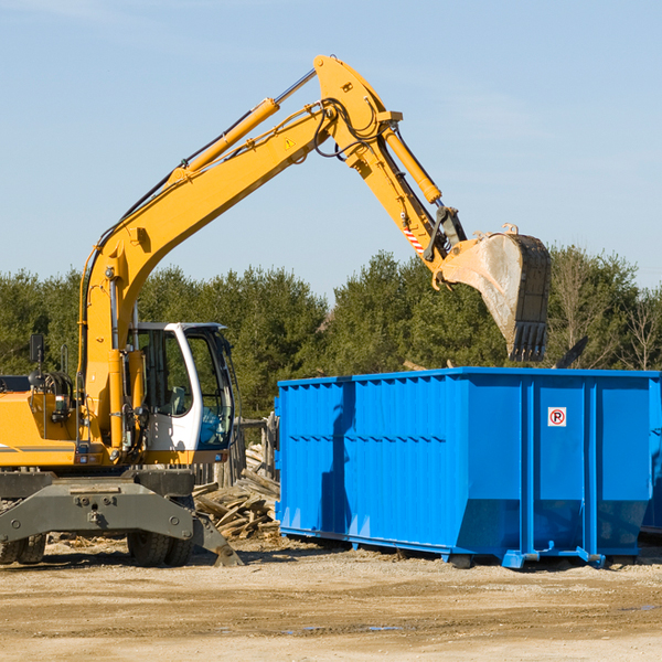 what size residential dumpster rentals are available in Whitney Texas